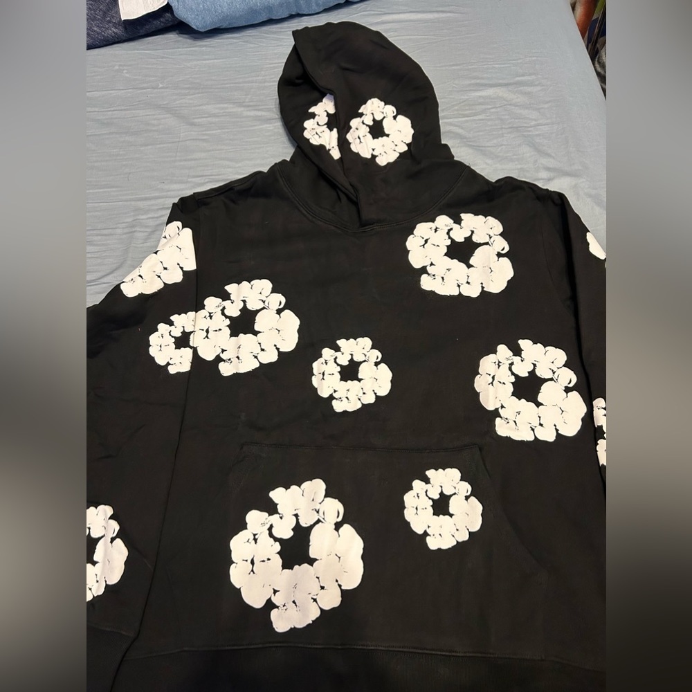 Denim Tears The Cotton Wreath Sweatshirt Black Men’s Large